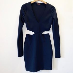 Navy Long sleeve dress